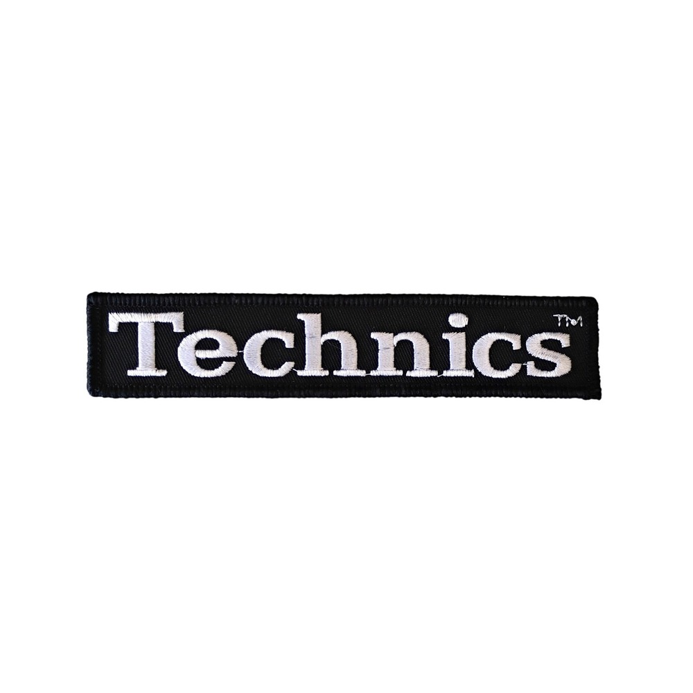 Technics Iron on Patch Hip Hop Classic Logo DJ Turntable  B Boy Embroidered 1200